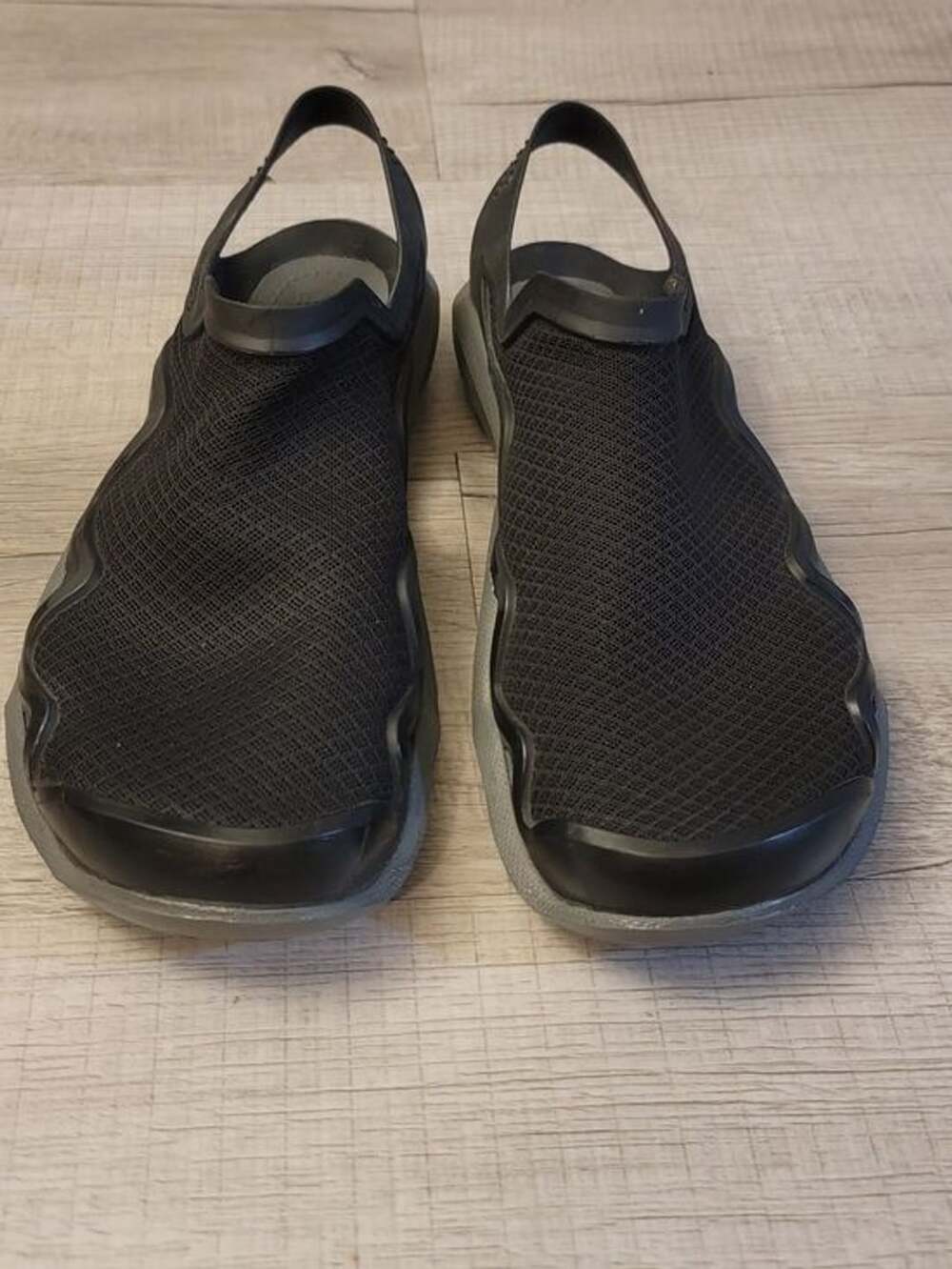 Men's Black Mesh Slingback Water Shoes Sz 10